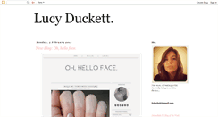 Desktop Screenshot of lucyduckett.blogspot.com