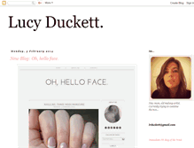 Tablet Screenshot of lucyduckett.blogspot.com