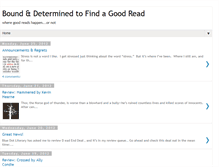 Tablet Screenshot of boundanddeterminedtofindagoodread.blogspot.com