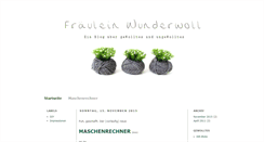 Desktop Screenshot of fraeuleinwunderwoll.blogspot.com