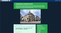 Desktop Screenshot of lannemezancommunication.blogspot.com