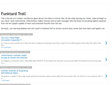 Tablet Screenshot of funktardtroll.blogspot.com