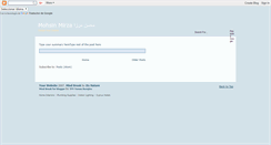 Desktop Screenshot of mohsinmirza.blogspot.com