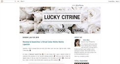 Desktop Screenshot of luckycitrine.blogspot.com