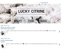 Tablet Screenshot of luckycitrine.blogspot.com