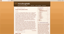 Desktop Screenshot of mcculloughtalk.blogspot.com