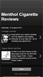 Mobile Screenshot of mentholreviews.blogspot.com