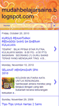 Mobile Screenshot of mudahbelajarsains.blogspot.com