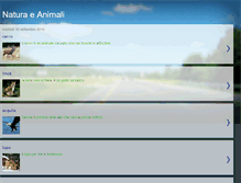 Tablet Screenshot of naturaeanimali.blogspot.com