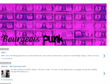 Tablet Screenshot of bourgeoispunk.blogspot.com
