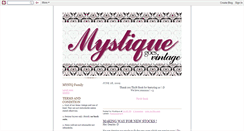 Desktop Screenshot of mystqvintage.blogspot.com