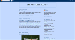 Desktop Screenshot of myrestlesshands.blogspot.com