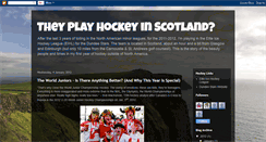 Desktop Screenshot of hockeyinscotland.blogspot.com