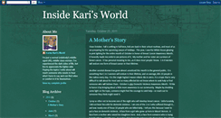 Desktop Screenshot of insidekarisworld.blogspot.com