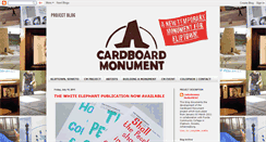 Desktop Screenshot of cardboardmonument.blogspot.com