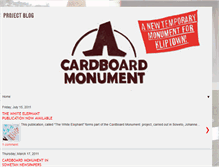 Tablet Screenshot of cardboardmonument.blogspot.com