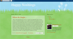 Desktop Screenshot of happynoshings.blogspot.com