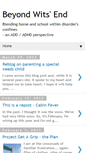 Mobile Screenshot of beyondwitsend.blogspot.com