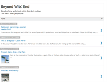 Tablet Screenshot of beyondwitsend.blogspot.com
