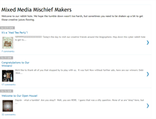 Tablet Screenshot of mixedmediamischiefmakers.blogspot.com