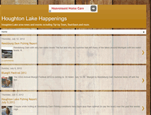 Tablet Screenshot of houghtonlakehappenings.blogspot.com