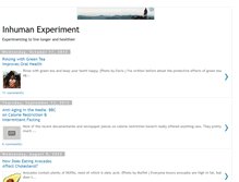 Tablet Screenshot of inhumanexperiment.blogspot.com
