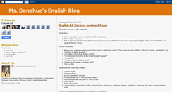 Desktop Screenshot of donahueenglishclass.blogspot.com