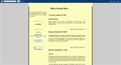 Desktop Screenshot of mikesgardenmuse.blogspot.com