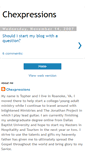 Mobile Screenshot of chexpressions.blogspot.com