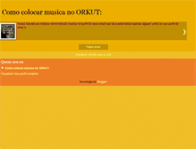 Tablet Screenshot of comocolocarmusicanoorkut.blogspot.com