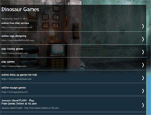 Tablet Screenshot of games-dinosaurgames-games.blogspot.com