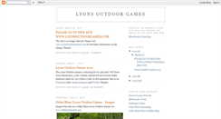 Desktop Screenshot of lyonsoutdoorgames.blogspot.com