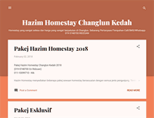 Tablet Screenshot of homestayhazim.blogspot.com