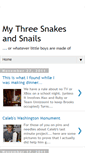 Mobile Screenshot of mythreesnakesandsnails.blogspot.com