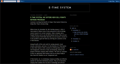 Desktop Screenshot of e-timesystem.blogspot.com