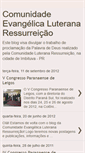 Mobile Screenshot of comunidadeluteranaressurreicao.blogspot.com