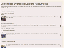 Tablet Screenshot of comunidadeluteranaressurreicao.blogspot.com