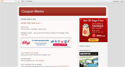 Desktop Screenshot of couponmemo.blogspot.com