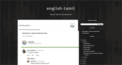 Desktop Screenshot of englishtamil.blogspot.com