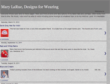Tablet Screenshot of marylaruedesigns.blogspot.com
