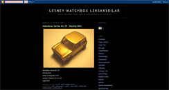 Desktop Screenshot of matchbox-model-cars.blogspot.com
