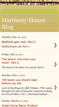 Mobile Screenshot of harmonyhouseblog.blogspot.com