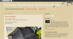 Desktop Screenshot of federleshandarbeitbastelgeschenke.blogspot.com