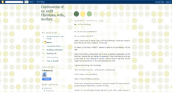 Desktop Screenshot of confessionsofanunfitchristianwifemom.blogspot.com