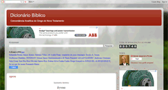 Desktop Screenshot of dicionariobiblico.blogspot.com