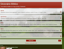 Tablet Screenshot of dicionariobiblico.blogspot.com