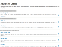 Tablet Screenshot of latestadultsms.blogspot.com