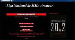 Desktop Screenshot of liganacionalmma.blogspot.com