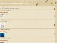 Tablet Screenshot of animalheadsonhumanbodies.blogspot.com