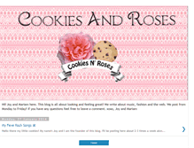 Tablet Screenshot of cookiesandroses.blogspot.com